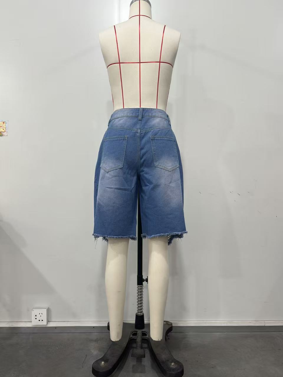Women’s Distressed  Bermuda Shorts
