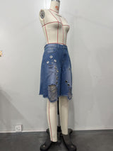 Women’s Distressed  Bermuda Shorts
