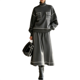 Women’s Two-Piece Sweater Skirt Set