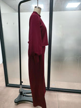 Women’s Cropped Top & Wide Leg Pants Set