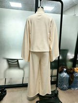 Women’s Turtleneck Top & Wide Leg Pants Set