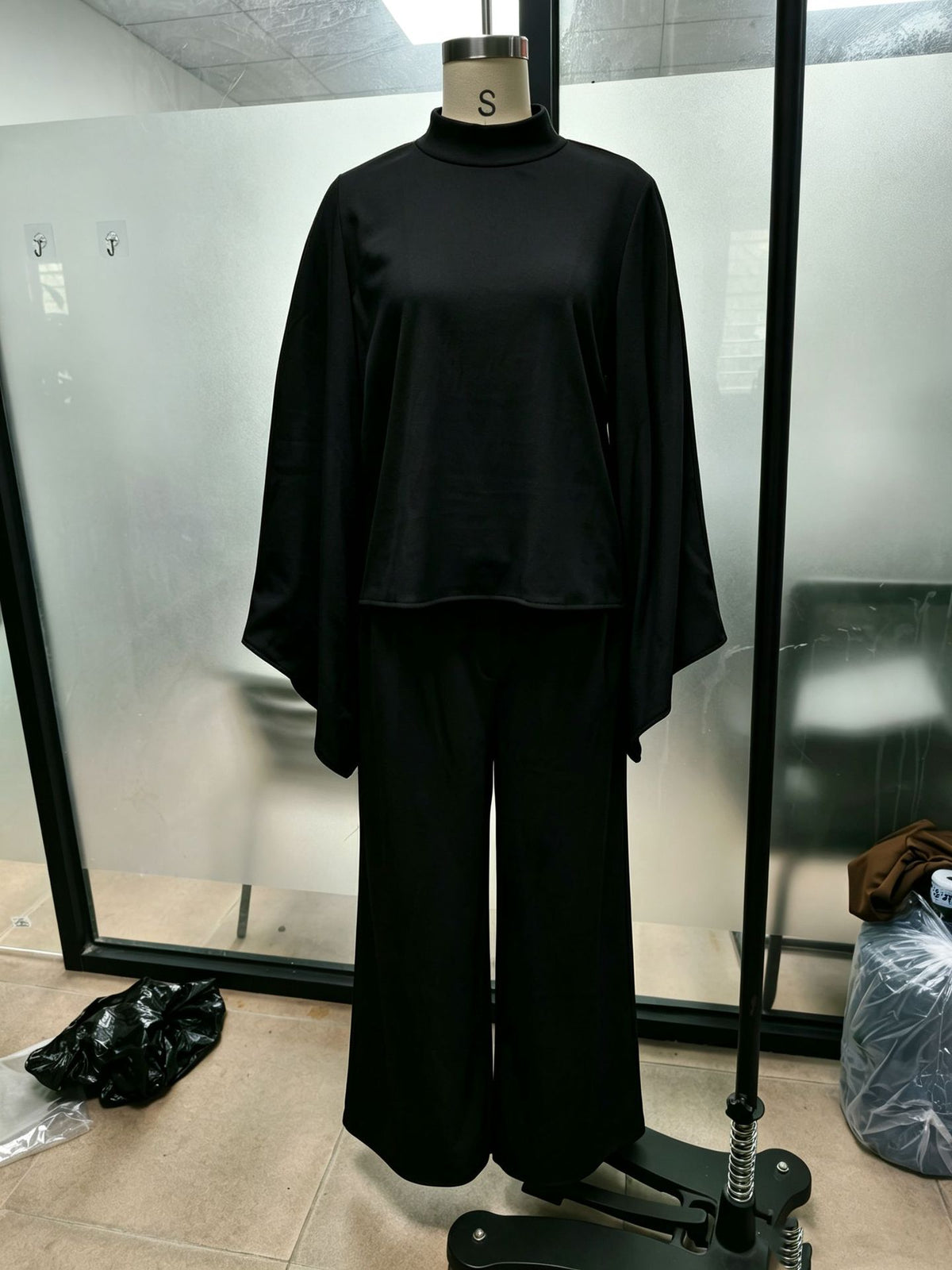 Women’s Turtleneck Top & Wide Leg Pants Set