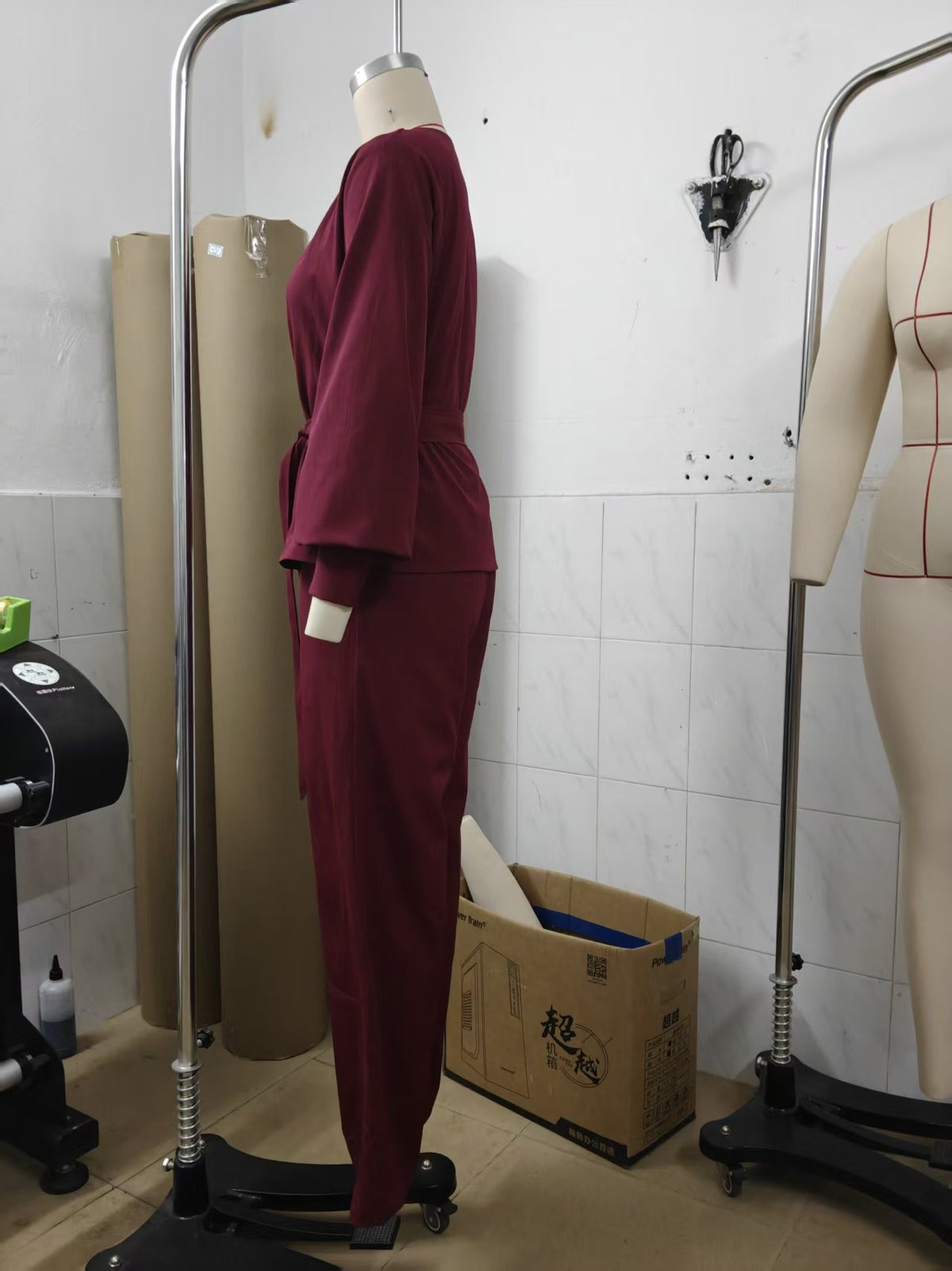 Women’s Wrap Top & Wide Leg Pants Set