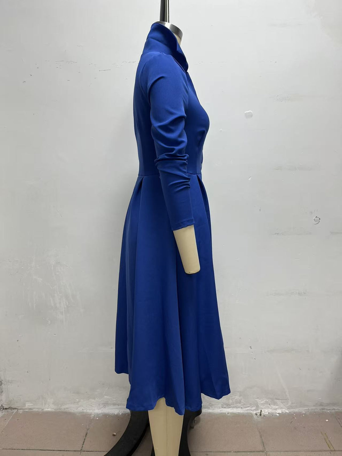Women’s Collared Button Front A-Line Dress