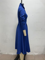 Women’s Collared Button Front A-Line Dress