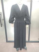 Women’s Pleated V-Neck  Dress