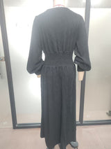 Women’s Pleated V-Neck  Dress