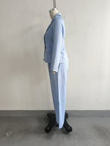 Women’s Tailored Blazer & Wide Leg Pants Set