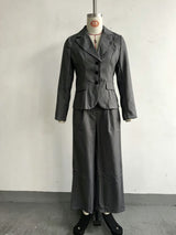 Women’s Tailored Blazer & Wide Leg Pants Set
