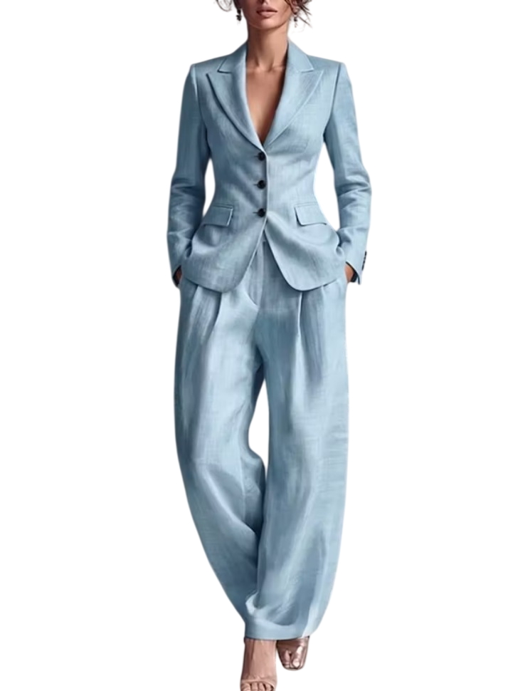 Women’s Tailored Blazer & Wide Leg Pants Set