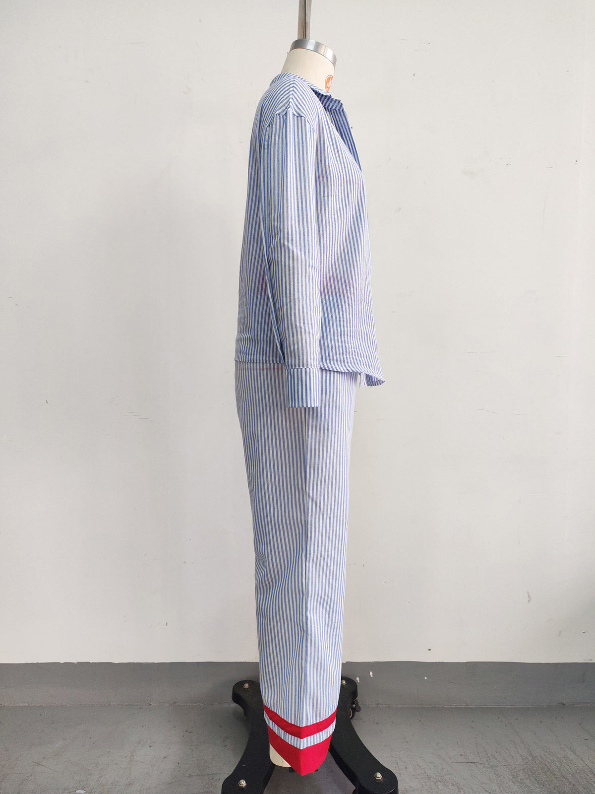 Women’s Striped Shirt and Pants  Set
