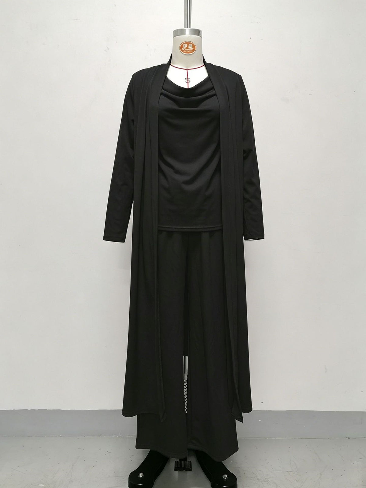 Women’s Draped Neck 3-Piece Wide Leg Set
