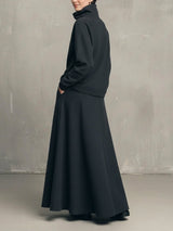 Women’s Turtleneck Top and Maxi Skirt Set