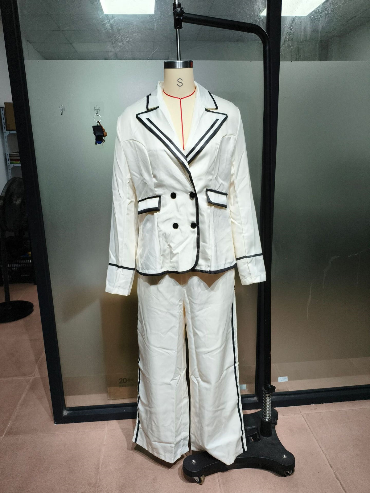 Women’s Blazer and Wide Leg Pants Set