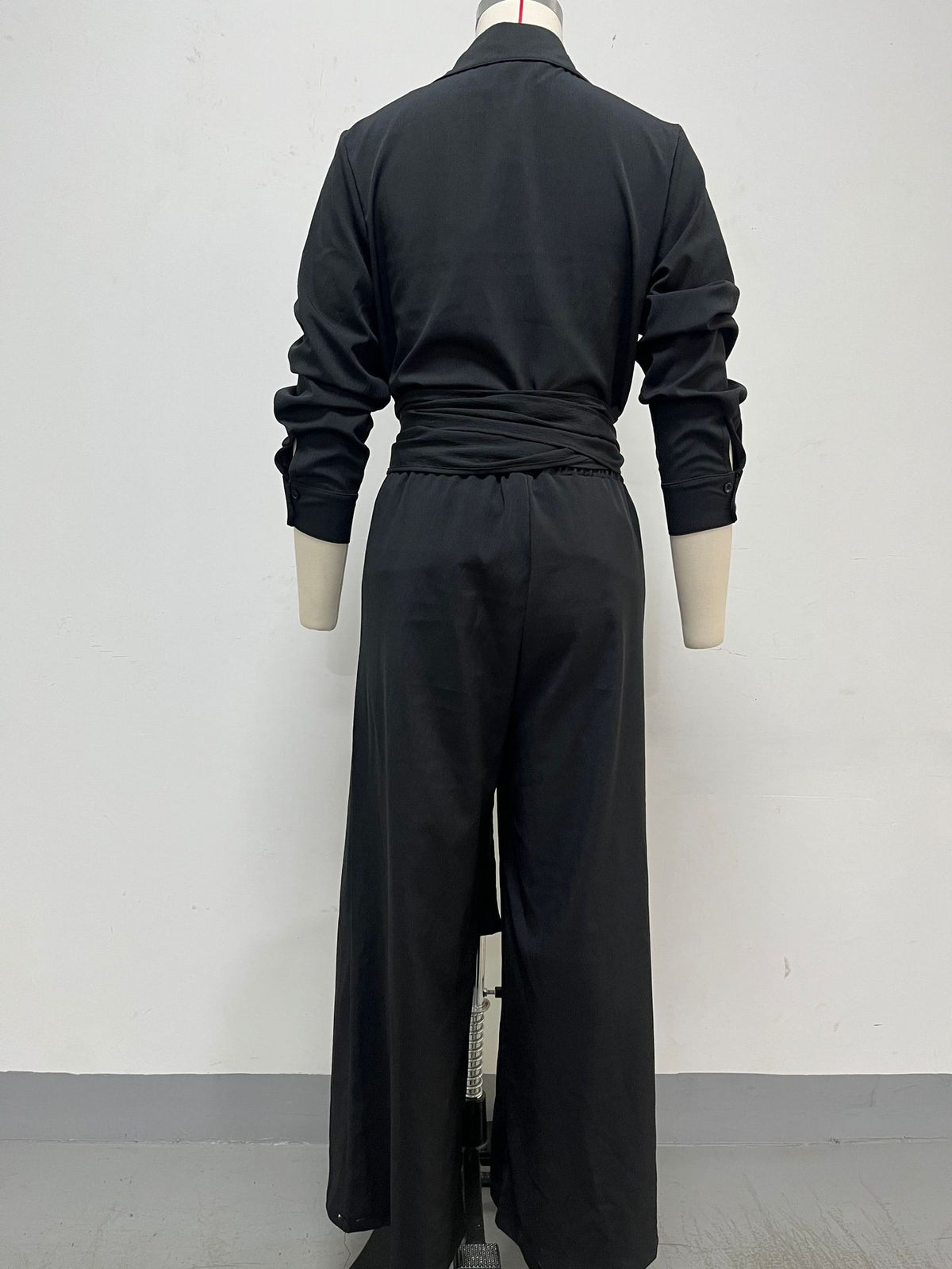 Women’s Button Front Shirt and Wide Leg Pants Set