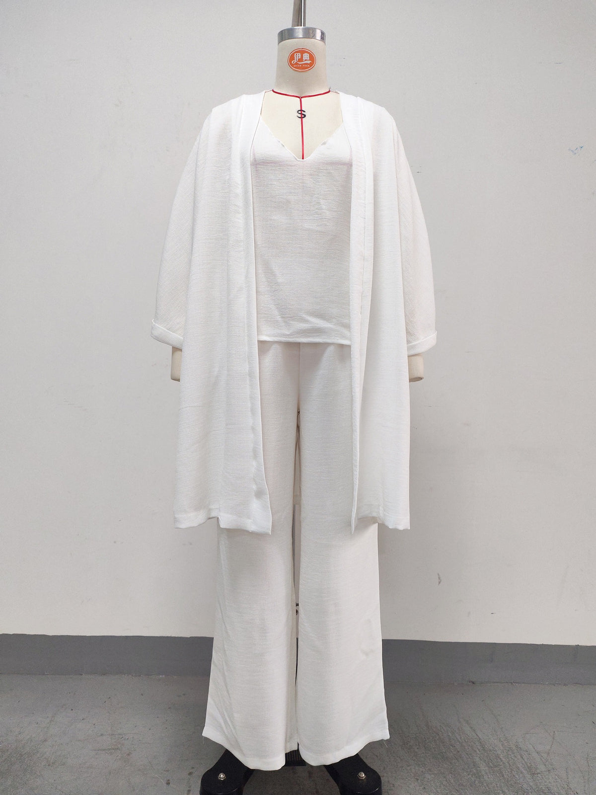 Women’s Kimono Top & Wide Leg Pants 3-Piece Set