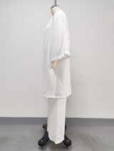 Women’s Kimono Top & Wide Leg Pants 3-Piece Set