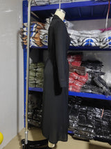 Women’s Button Front Pleated Maxi Dress