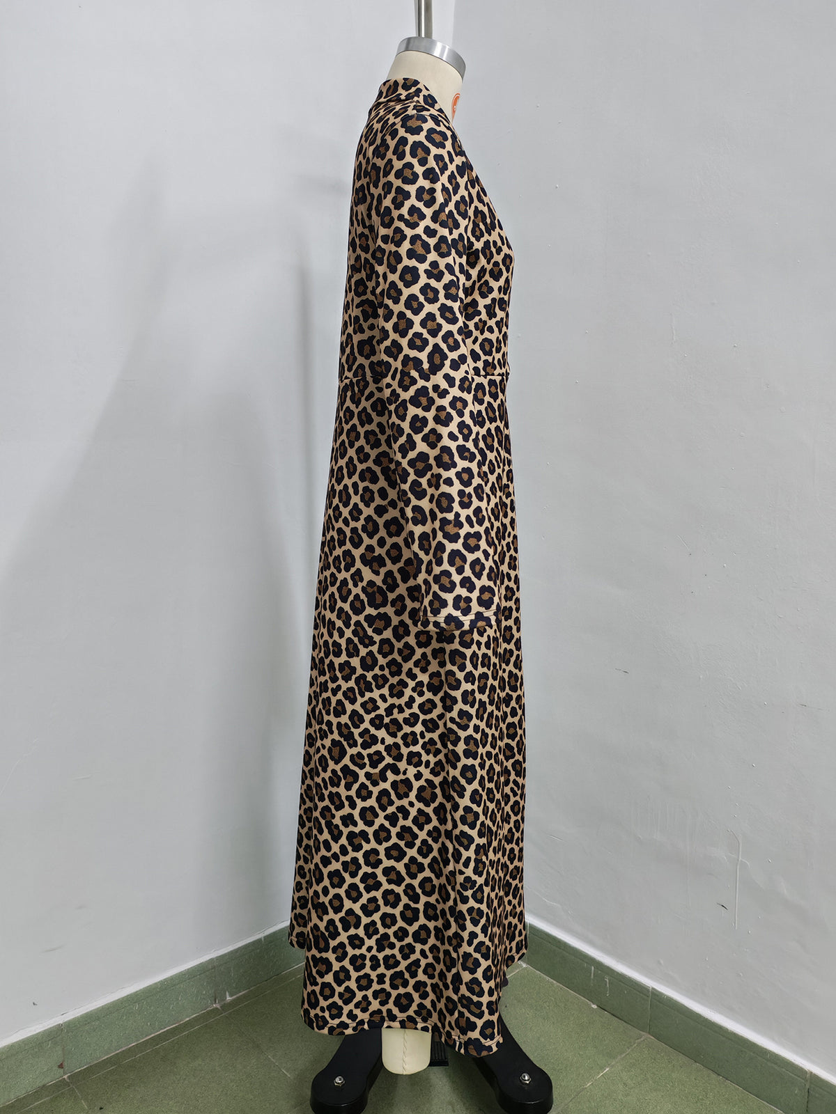 Women’s Animal Print Longline Open Front Jacket