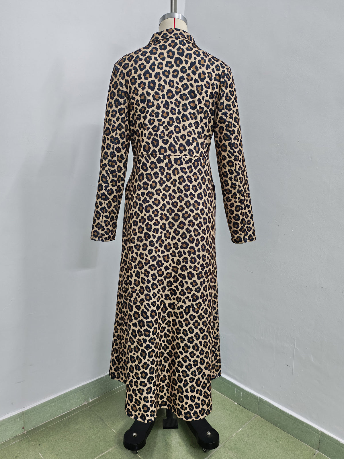 Women’s Animal Print Longline Open Front Jacket