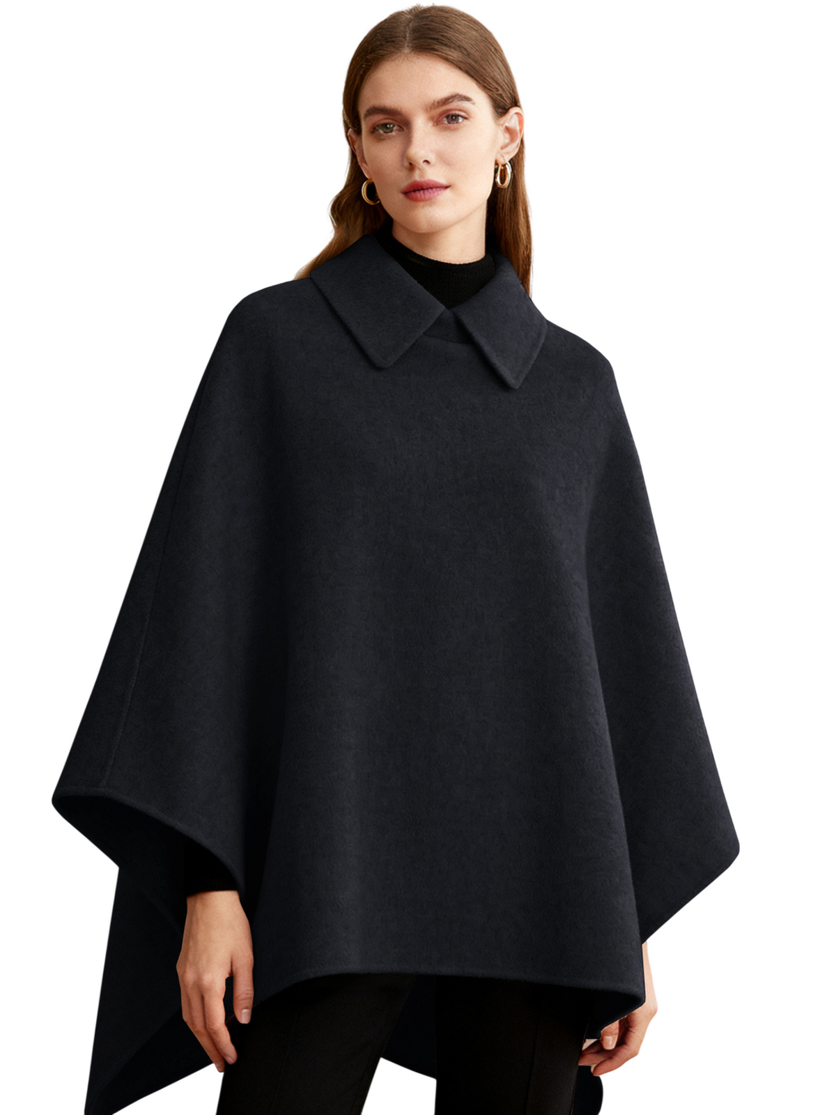 Women’s Oversized Collared Cape Top