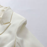 Women’s Tailored Asymmetrical Ruffle Midi Dress