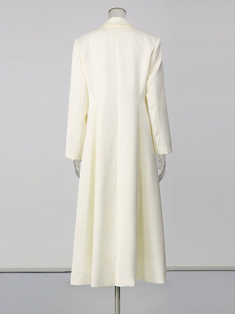 Women’s Tailored Asymmetrical Ruffle Midi Dress