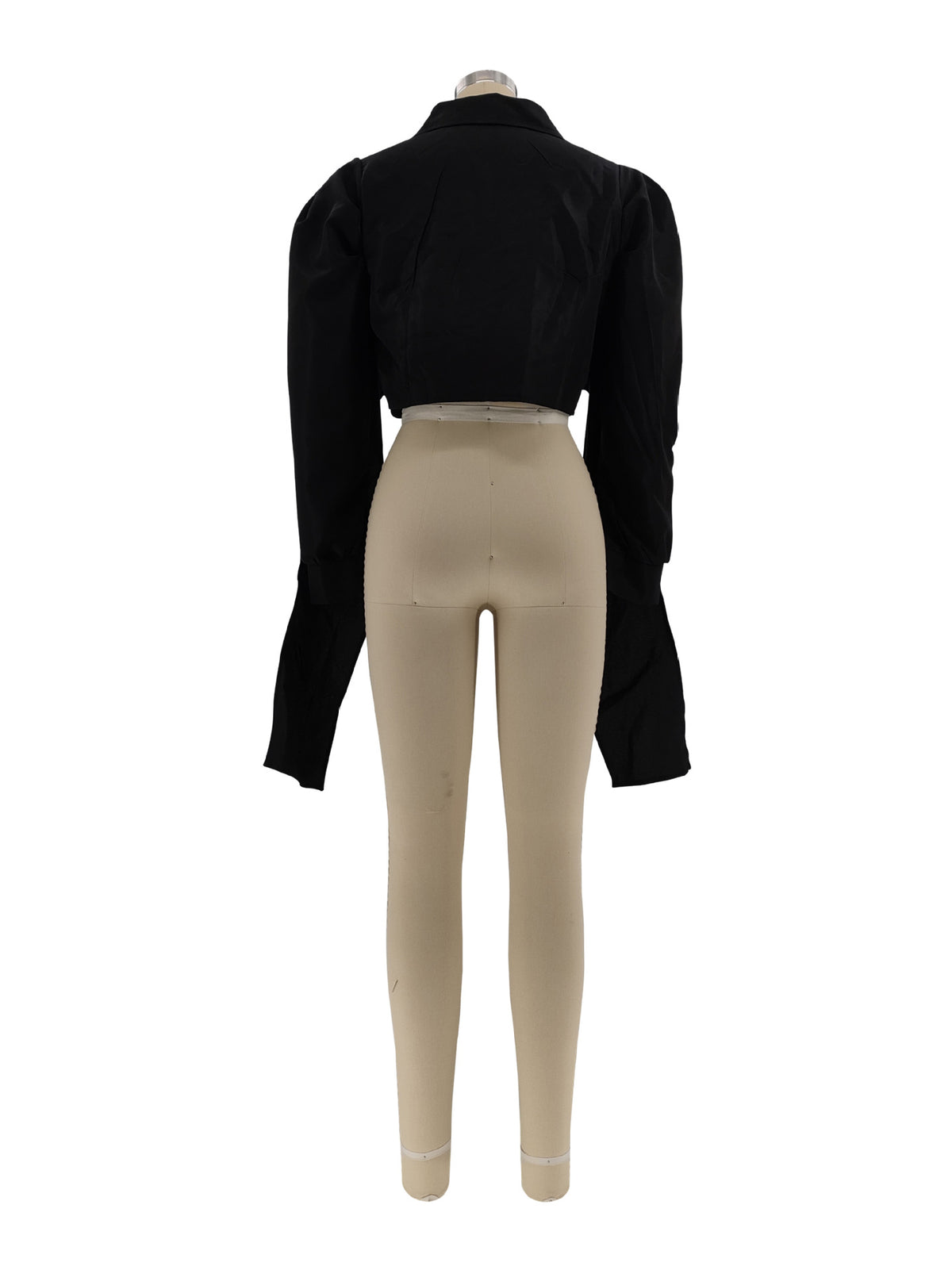 Women’s Cropped Collared Button Front Top