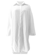 Women’s Oversized Button Front Shirt Dress