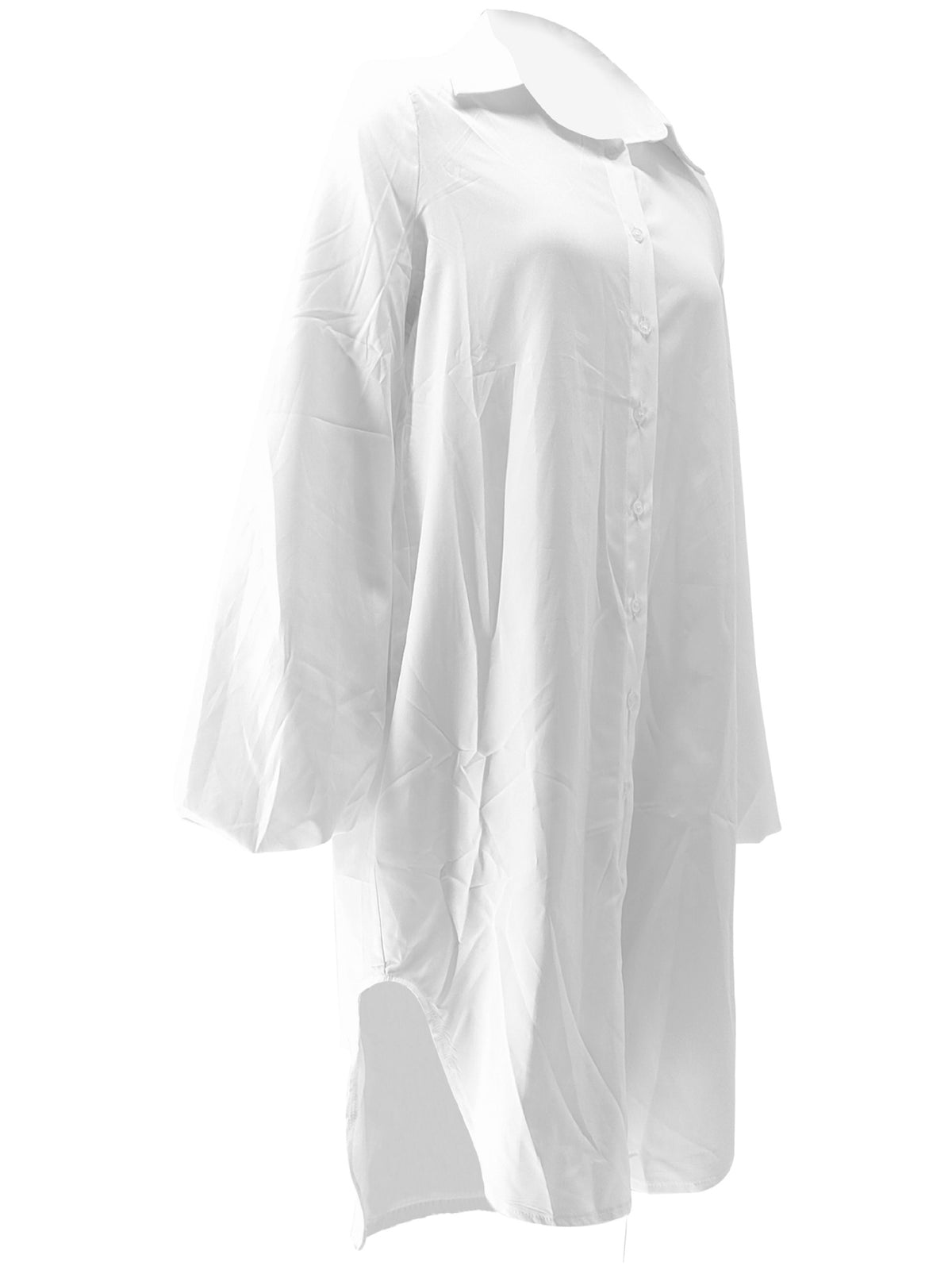 Women’s Oversized Button Front Shirt Dress
