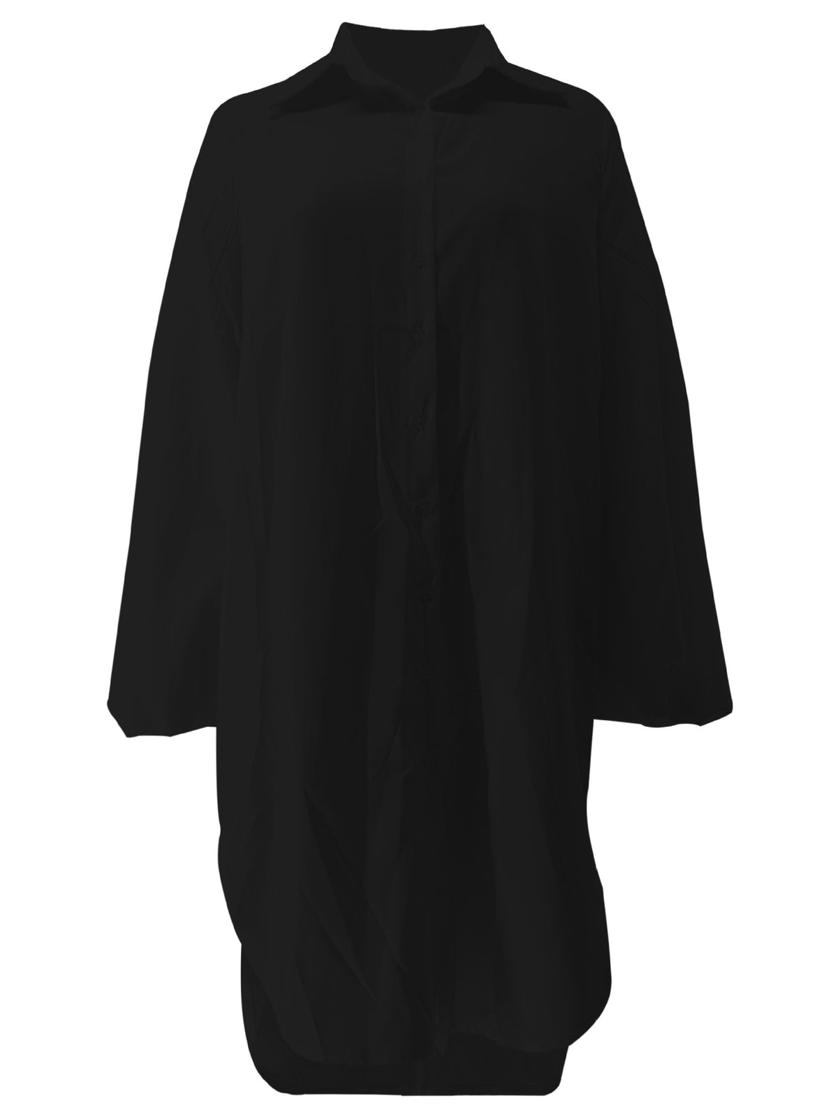 Women’s Oversized Button Front Shirt Dress