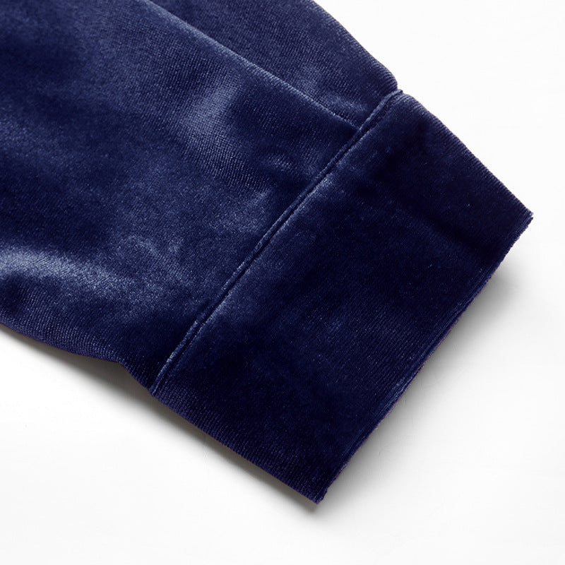 Women’s Velvet Button Front Shirt with Pocket
