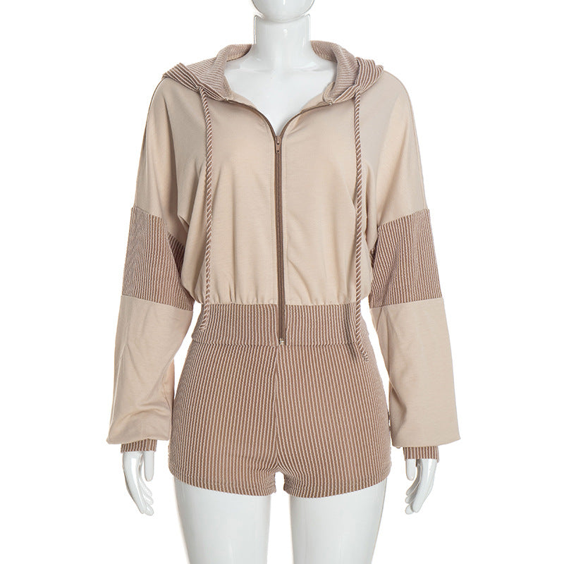 Women’s Zip Front Jacket & Shorts Set