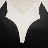 Women’s Faux Fur Trim Cropped Jacket
