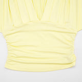 Women’s Ruched V-Neck Top & Leggings Set