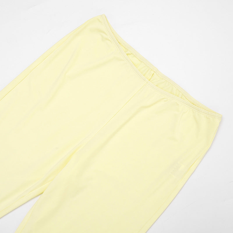 Women’s Ruched V-Neck Top & Leggings Set