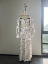 Women’s Polka Dot Crop Top & Maxi Skirt Set