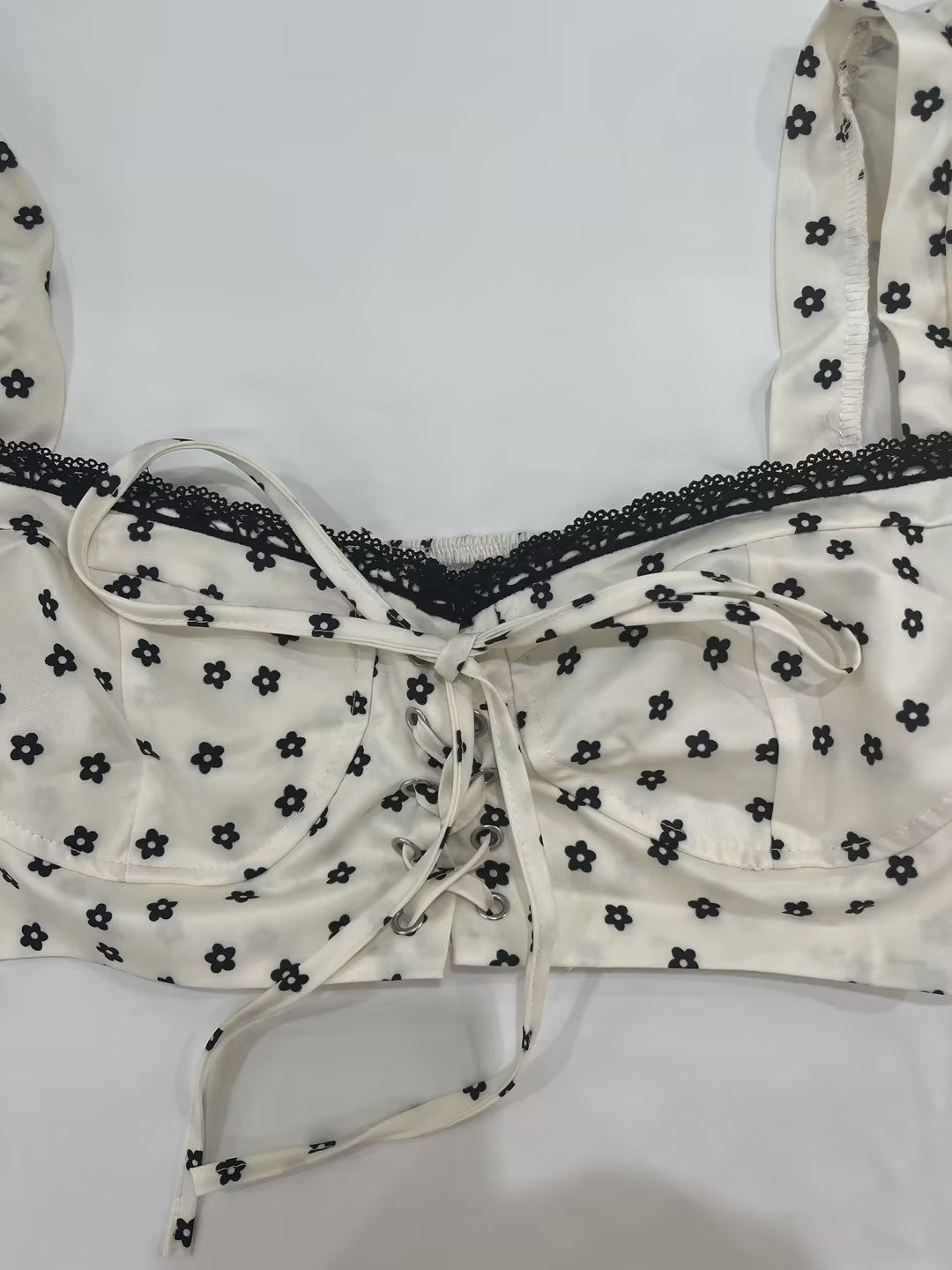 Women’s Polka Dot Crop Top & Maxi Skirt Set