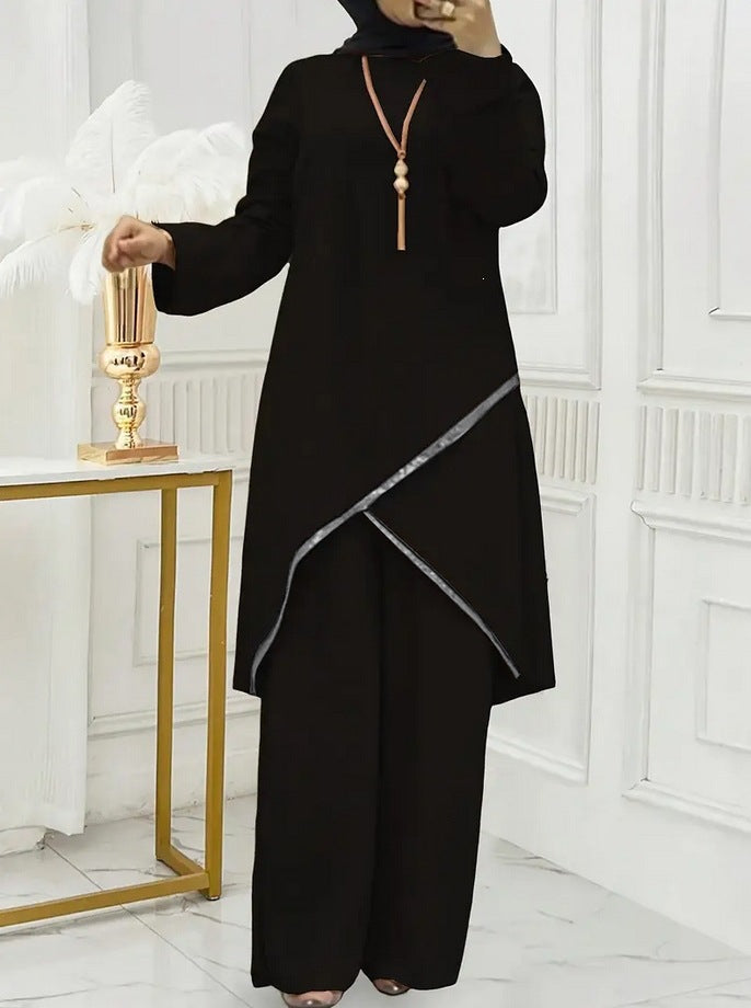 Women’s Long Tunic & Wide Leg Pants Set