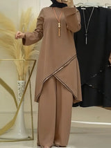 Women’s Long Tunic & Wide Leg Pants Set