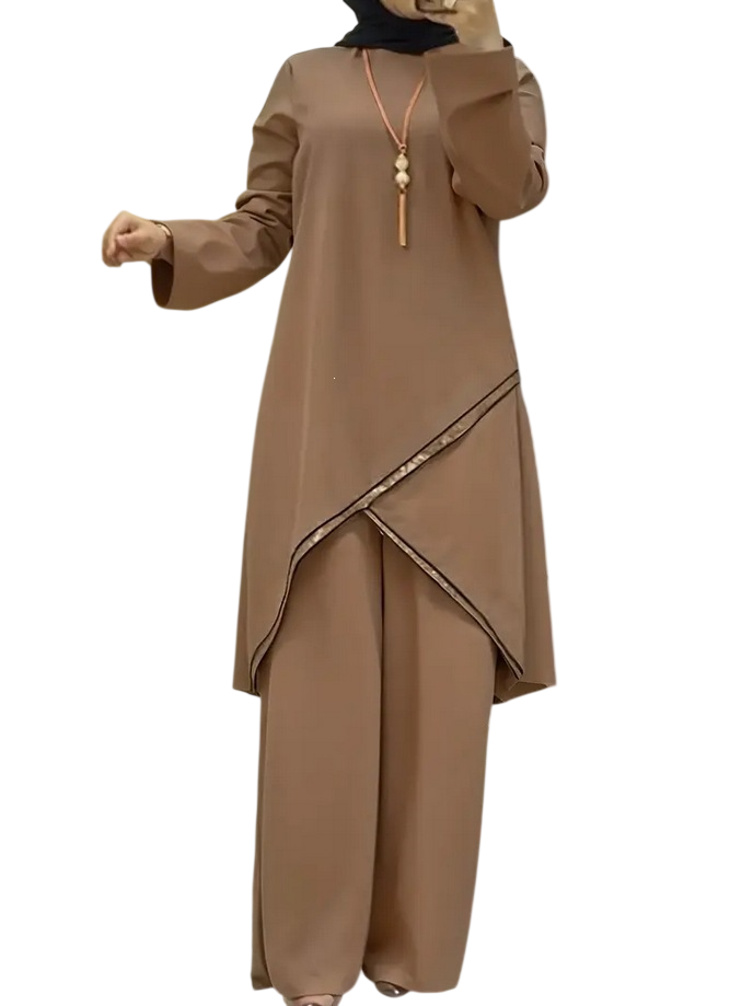 Women’s Long Tunic & Wide Leg Pants Set