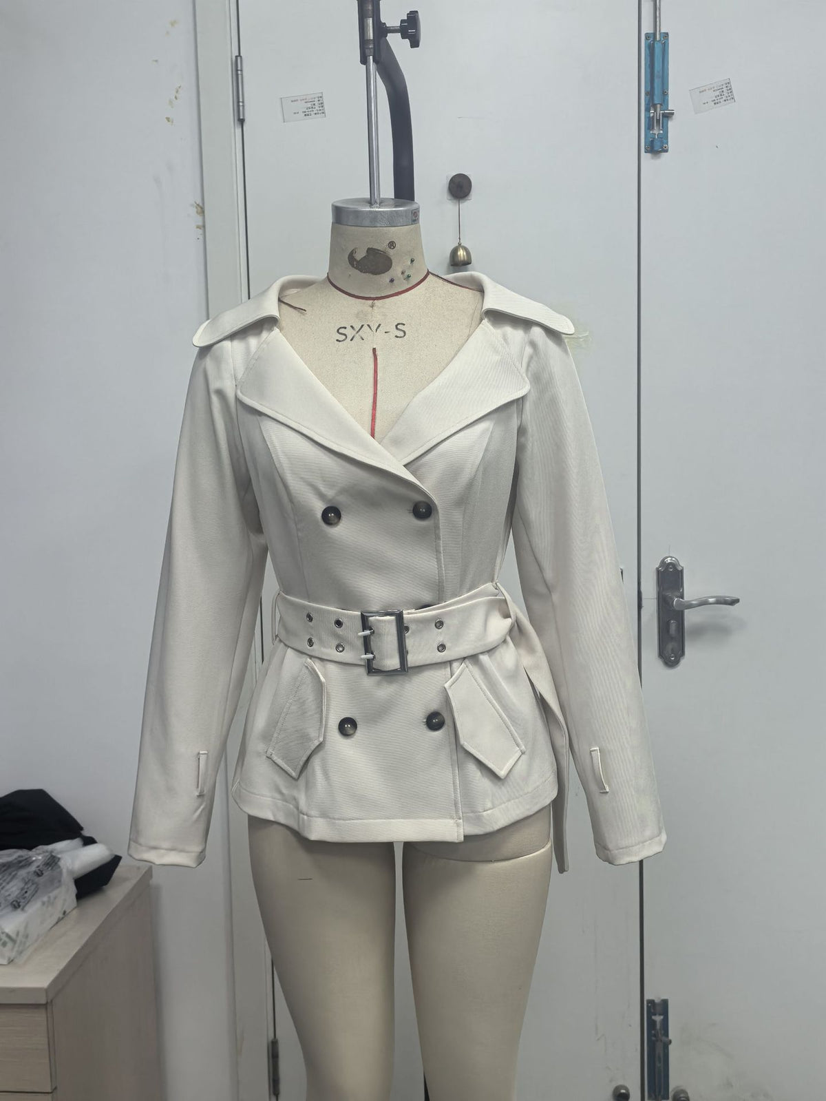 Women’s Double Breasted Belted Trench Jacket
