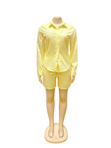 Women’s Button Front Shirt & Shorts Set
