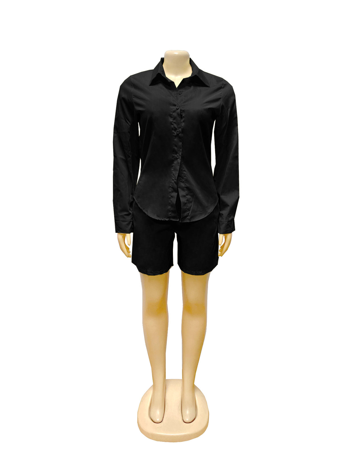 Women’s Button Front Shirt & Shorts Set