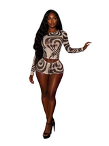 Women’s Printed Crop Top & Shorts Set