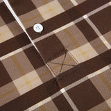 Women’s Plaid Collared Long Sleeve Top