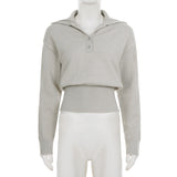 Women’s Collared Quarter Zip Knit Top