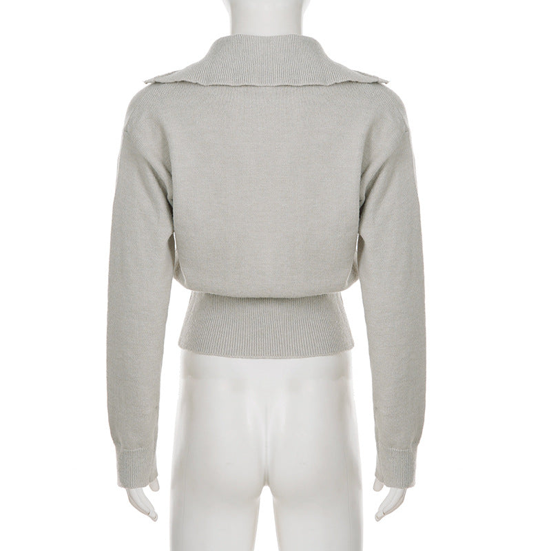 Women’s Collared Quarter Zip Knit Top