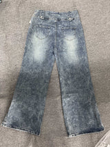 Women’s High Waist Wide Leg Button Pants