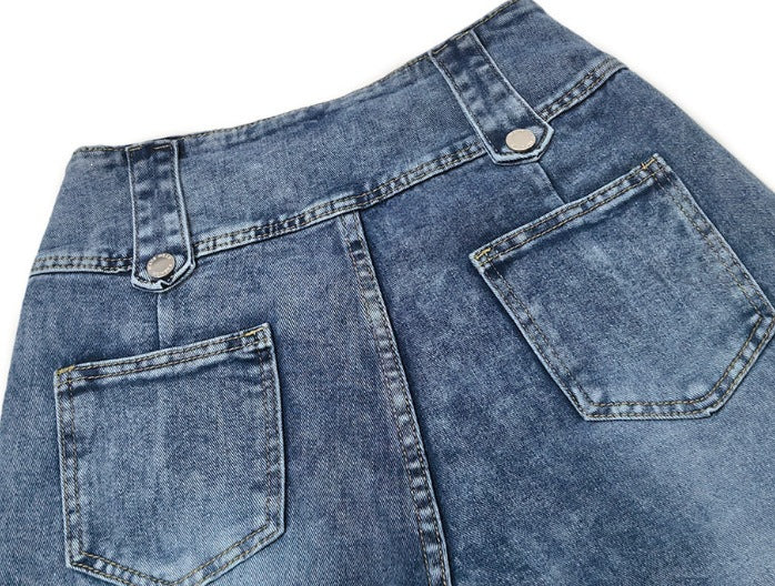 Women’s High Waist Wide Leg Button Pants